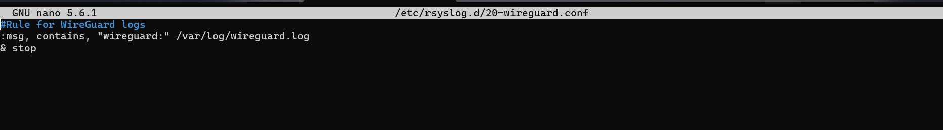 Edit rsyslog rules rsyslog configuration
